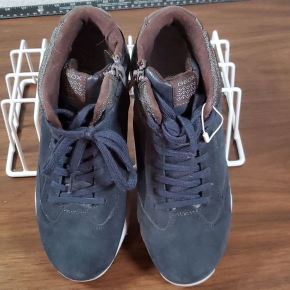 SOLD Geox High Top Sneakers US Women's 7 Boys Size 5 EUR 37 - Picture 6 of 6